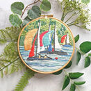 "Sail Boats" Linen Panel Embroidery Pattern additional 1
