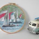 'Dartmouth Sail Boats' Hoop Art Hand Embroidery Kit additional 3