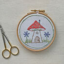 Mini Hoop Art Hand Embroidery Kit - Fairy House additional 5