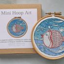 Mini Hoop Art Hand Embroidery Kit - Puffa fish additional 1