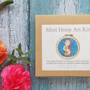 Mini Hoop Art Hand Embroidery Kit: Seahorse additional 1