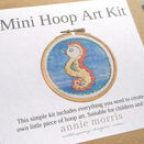 Mini Hoop Art Hand Embroidery Kit: Seahorse additional 6