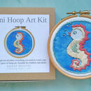 Mini Hoop Art Hand Embroidery Kit: Seahorse additional 2