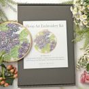 Hydrangea Flowers Hoop Art Hand Embroidery Kit additional 1
