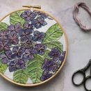 Hydrangea Flowers Hoop Art Hand Embroidery Kit additional 6