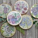 Hydrangea Flowers Hoop Art Hand Embroidery Kit additional 5