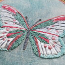 Butterfly Linen Embroidery Pattern Design additional 2