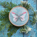 "Butterfly" Linen Embroidery Pattern Design additional 1