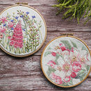 Foxglove Flower Linen Embroidery Pattern Design additional 7