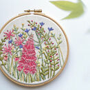 Foxglove Flower Linen Embroidery Pattern Design additional 6