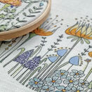 Forget me Not Flower Linen Embroidery Pattern Design additional 4