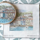 "Bayards Cove" Linen Embroidery Pattern Panel additional 1