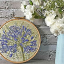 Agapanthus Floral Hand Embroidery Kit additional 2