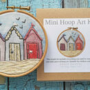 Mini Hoop Hand Embroidery Kit - Beach Huts additional 1