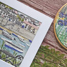 Mousehole Coastal Embroidery Pattern Design additional 3