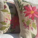 Embroidered Appliqued Flower Cushions additional 7
