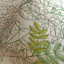 Linen Leafy Embroidery Pattern For Cushion Cover additional 4