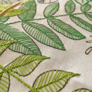 Linen Leafy Embroidery Pattern For Cushion Cover additional 6