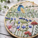 Summer Birdsong Linen Embroidery Pattern Design additional 4