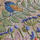 Summer Birdsong Linen Embroidery Pattern Design additional 7