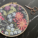 Midnight Blooms Flower Embroidery Pattern Design additional 6