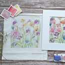 Spring Garden Floral Linen Embroidery Pattern Design additional 1