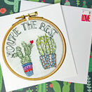 'You're the Best' Printed Embroidery Greetings Card additional 5