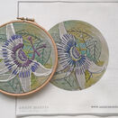 Passionflower Hand Embroidery Pattern Design additional 4