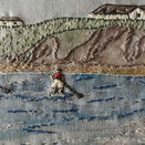 'Paddleboarders in Thurlestone' Linen Embroidery Pattern additional 9
