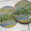 'Sailing along the Estuary' Embroidery Pattern On Linen additional 6
