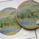 'Sailing along the Estuary' Embroidery Pattern On Linen additional 6