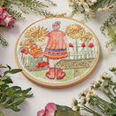 Sunflower Girl Linen Embroidery Pattern Design additional 1