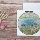 Burgh Island Printed embroidery Greeting card additional 1
