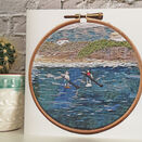 Paddleboarders printed embroidery card additional 1