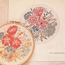 Peony Bouquet Floral Embroidery Kit additional 7