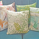 *NEW* Day Lily Yellow Botanical Embroidery Pattern For Cushion Cover additional 10