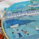 'Ferry Crossing' Embroidery Pattern for  mini wall hanging additional 4