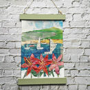 Sunny Bay Coastal Embroidery Mini Wall Hanging Panel additional 1