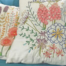 Bouquet Flower Embroidery Pattern For Cushion Cover additional 2