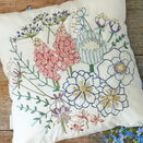 Bouquet Flower Embroidery Pattern For Cushion Cover additional 4