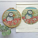 Puffin Island Embroidery Pattern Design additional 2