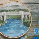 Menai Bridge Coastal Hand Embroidery Kit additional 3