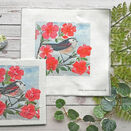 *NEW* Long Tailed Tit Bird Linen Embroidery Pattern Design additional 2
