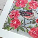 *NEW* Long Tailed Tit Bird Linen Embroidery Pattern Design additional 9