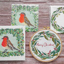 Robin Redbreast Bird Embroidery Pattern Design additional 7
