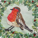 Robin Redbreast Bird Embroidery Pattern Design additional 9