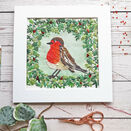 *NEW* Robin Redbreast Bird Embroidery Pattern Design additional 1
