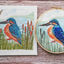 Kingfisher Bird Embroidery Pattern Design additional 8
