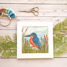 Kingfisher Bird Embroidery Pattern Design additional 2