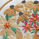 Gloriosa Daisies Floral Linen Embroidery Pattern additional 2
